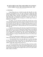 DỰ THẢO CHIẾN LƯỢC CÔNG NGHỆ THÔNG TIN TẬP ĐOÀN CÔNG NGHIỆP CAO SU VIỆT NAM GIAI ĐOẠN 2011 - 2015