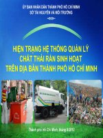 Bài giảng hiện trạng hệ thống quản lý chất thải rắn sinh hoạt trên địa bàn thành phố hồ chí minh