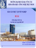 BÁO cáo THỰC tập tốt NGHIỆP đề tài CÔNG đoạn nén CO2 tại NHÀ máy đạm PHÚ mỹ