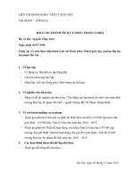 Mẫu BÁO CÁO THÀNH TÍCH CÁ NHÂN