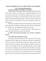 NÂNG CAO ĐỘNG LỰC CỦA NHÂN VIÊN TẠI TẬP ĐOÀN VẬN TẢI PHƯỢNG HOÀNG