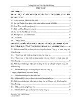 Phân tích và đánh giá hiệu quả hoạt động tài chính tại công ty cổ phần hàng hải minh lương 