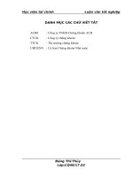 Giải pháp nâng cao hiệu quả hoạt động tư vấn của công ty TNHH chứng khoán ACB (ACBS) 