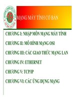 Bài giảng mạng máy tính cơ bản