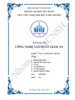 Công nghệ sản xuất giấm ăn