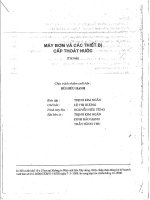 Ebook bơm và các thiết bị cấp thoát nước  phần 1