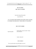 XÂY DỰNG PHẦN mềm kế TOÁN TIỀN LƯƠNG tại CÔNG TY cổ PHẦN xây DỰNG số 12   TỔNG CÔNG TY VINACONEX 