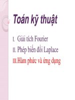 Bài giảng toán kỹ thuật  hàm phức và ứng dụng   chuỗi hàm phức