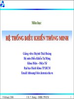 Bài giảng hệ thống điều khiển thông minh   chương 1  tổng quan về điều khiển thông minh