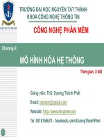 Bài giảng công nghệ phần mềm  chương 4    mô hình hóa hệ thống