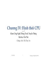 Bài giảng lập trình hệ điều hành   chương 4  định thời CPU
