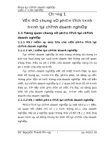 Đánh giá thực trạng tài chính và các giải pháp nâng cao hiệu quả kinh doanh tại công ty cổ phần thủy sản khu vực i 