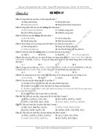 bài tập trắc nghiệm hóa học các chuyên đề sự điện ly,phi kim( có đáp án)
