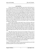 Hoàn thiện công tác kế toán tập hợp chi phí sản xuất và tính giá thành sản phẩm tại công ty cổ phần bia và kinh doanh tổng hợp tỉnh điện biên 