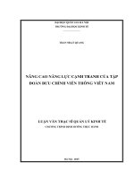 Nâng cao năng lực cạnh tranh của tập đoàn bưu chính viễn thông việt nam