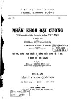 Nhãn khoa đại cương với bản đối chiếu danh từ y học việt anh