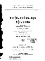 Triệu chứng học nội phần foie et voies biliaires 