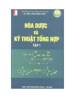 Giáo trình hóa dược và kỹ thuật tổng hợp (tập 1)  phần 1   GS TSKH phan đình châu
