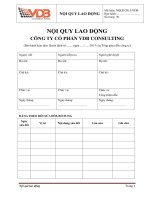 bảng mẫu nội quy lao động