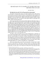 Hội nhập quốc tế của nghiên cứu xã hội ở việt nam  một phân tích và tự sự   bùi thế cường