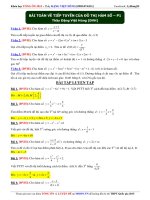 bài toán về tiếp tuyến