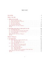 Giáo trình xác suất thống kê  phần 1