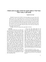 Chính sách trợ giúp xã hội cho người nghèo ở việt nam  thực trạng và giải pháp