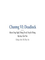 Bài giảng lập trình hệ điều hành   chương 6  deadlock