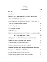 Qui trình giao nhận vận tải hàng hóa bằng đường biển, đường hàng không tại công ty TNHH glotrans hải phòng 