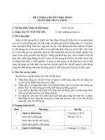 đề cương chi tiết học phàn quản trị chất lượng