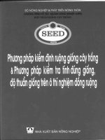 Phương pháp kiểm định ruộng giống cây trồng và phương pháp kiểm tra tính đúng giống độ thuần giống trên  ô thí nghiệm đồng ruộng 