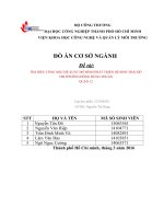 TÌM HIỂU CŨNG NHƯ ĐỀ XUẤT MÔ HÌNH PHÁT TRIỂN HỆ SINH THÁI ĐÔ  THỊ PHƯỜNG ĐÔNG HƯNG THUẬN  QUẬN 12