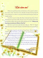 Mẫu viết Lời cảm ơn trong luận văn đồ án tốt nghiệp hay và đẹp