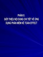 Slide: GIỚI THIỆU NỘI DUNG CHI TIẾT VỀ ỨNG DỤNG PHẦN MỀM KẾ TOÁN EFFECT (Phần 1)