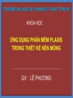 Ứng dụng phần mềm plaxis trong thiết kế nền móng