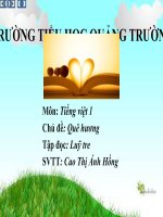 bài giảng lũy tre tập đọc lớp 1