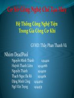 Bài thuyết trình hệ thống công nghệ tiện trong gia công cơ khí