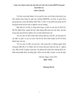 Luận văn Quản lý giáo dục đạo đức cho sinh viên trường ĐHSP trong giai đoạn hiện nay