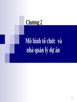 Slide: Chương 2 mô hình tổ chức và nhà QLDA