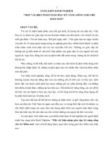 SKKN một vài biện pháp giáo dục kỹ năng sống cho trẻ mầm non 