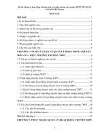 Luận văn Quản lý hoạt động chuyên môn của hiệu trưởng các trường THPT Thị Xã Chí Linh tỉnh Hải Dương