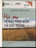 Hỏi  đáp về đất phân bón và cây trồng 