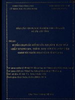 Tuyển chọn các giống lúa cực sớm năng suất chất lượng cao thích nghi với các điều kiện canh tác khác nhau tỉnh vĩnh long 