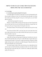 NHỮNG VẤN ĐỀ LÝ LUẬN VÀ THỰC TIỄN VỀ SỰ HÀI LÒNG TRONG CÔNG VIỆC TẠI CÁC KHÁCH SẠN