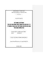 Luận văn Xây dựng và sử dụng các bài toán nhận thức trong dạy học Địa lí 10 ở trường trung học phổ thông Chuyên Bắc Ninh theo định hướng PISA