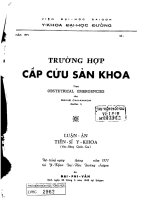 Trường hợp cấp cứu sản khoa 