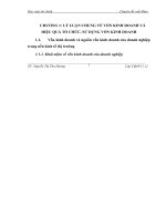 GIẢI PHÁP NÂNG CAO HIỆU QUẢ TỔ CHỨC, SỬ DỤNG VỐN KINH DOANH TẠI CÔNG TY CỔ PHẦN SÔNG ĐÀ 207
