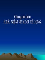 Slide KHÁI NIỆM VỀ KINH TẾ LƯỢNG