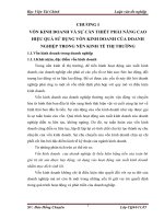 MỘT SỐ GIẢI PHÁP CHỦ YẾU GÓP PHẦN NÂNG CAO HIỆU QUẢ SỬ DỤNG VỐN KINH DOANH TẠI CÔNG TY CỔ PHẦN CHẾ TẠO  MÁY ĐIỆN VIỆT NAM – HUNGARY