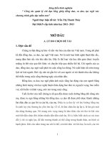 SKKN công tác quản lý chỉ đạo lồng ghép đồng dao, ca dao, tục ngữ vào chương trình giáo dục mầm non 